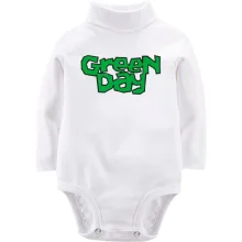 Дитяче боді з довгим рукавом Green day (Street art logo)