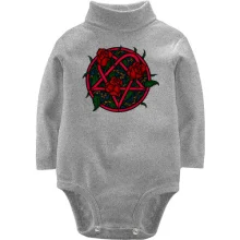 Детское боди с длинным рукавом Rose Logo