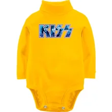 Детское боди с длинным рукавом KISS с группой