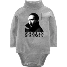 Детское боди с длинным рукавом Marilyn Manson - Heaven Upside Down