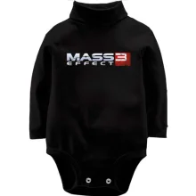 Детское боди с длинным рукавом Mass Effect 3 Logo