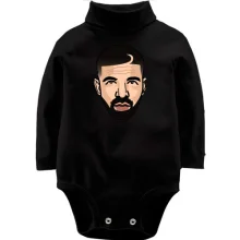 Детское боди с длинным рукавом с Drake (иллюстрация)