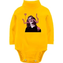 Детское боди с длинным рукавом с Lil Peep и тентаклями