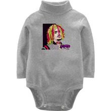 Детское боди с длинным рукавом с задумчивым Lil Pump