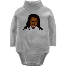 Детское боди с длинным рукавом со злым Lil Wayne (2)