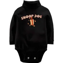 Детское боди с длинным рукавом со Snoop Dogg и хот-догом