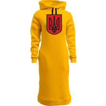 Худи платье с красно-черным гербом Украины