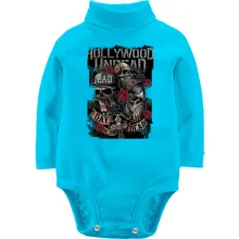 Детское боди с длинным рукавом с Hollywood Undead (обложка альбома)