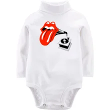 Детское боди с длинным рукавом Rolling Stones (граммофон)
