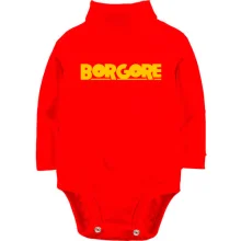 Детское боди с длинным рукавом с логотипом "Borgore"