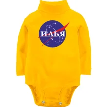 Дитяче боді з довгим рукавом Ілля (NASA Style)