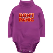 Детское боди с длинным рукавом don't panic