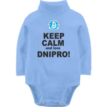 Детское боди с длинным рукавом Keep calm and love Dnipro