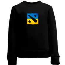 Детский свитшот с логотипом Dota 2 в украинском стиле
