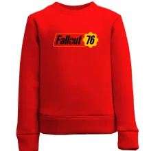 Детский свитшот с логотипом Fallout 76