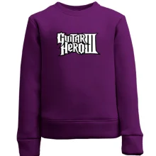 Детский свитшот с логотипом Guitar Hero 3
