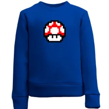 Детский свитшот с грибом из игры "Mario"