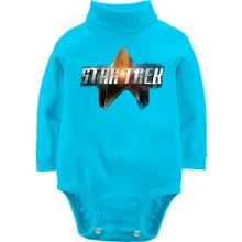 Детское боди с длинным рукавом с надписью Star Trek