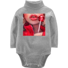 Детское боди с длинным рукавом Девушка с Chupa Chups
