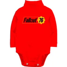 Детское боди с длинным рукавом с логотипом Fallout 76