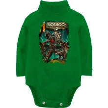 Детское боди с длинным рукавом с постером к Bioshock 2