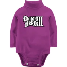 Детское боди с длинным рукавом с логотипом Guitar Hero 3