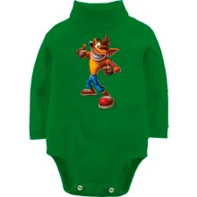 Детское боди с длинным рукавом с Crash Bandicoot