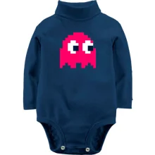 Детское боди с длинным рукавом с мобом из игры Pac man