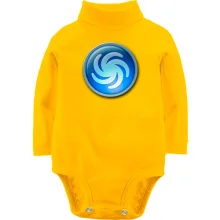 Детское боди с длинным рукавом со значком игры Spore