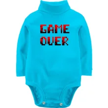 Детское боди с длинным рукавом с надписью "Game over"