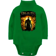 Детское боди с длинным рукавом с постером игры Deus Ex