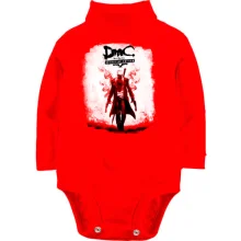 Детское боди с длинным рукавом с постером игры Devil May Cry
