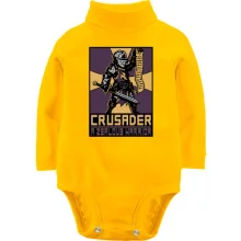 Детское боди с длинным рукавом с постером Crusader