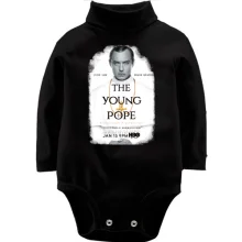 Детское боди с длинным рукавом с постером сериала Молодой Папа (Young Pope)