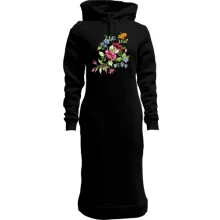 Худи платье с цветочным артом (2)