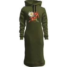 Худи платье с ромашкой и лилиями