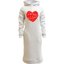 Худи платье all we need is love (2)