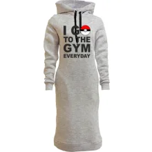 Худи платье Go to the gym