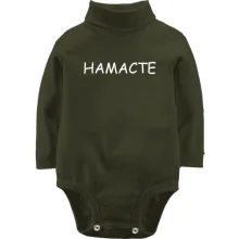 Детское боди с длинным рукавом с надписью "Намасте"