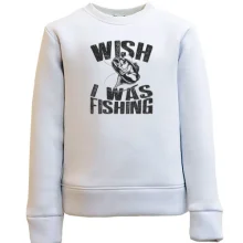 Дитячий світшот Wish I was fishing