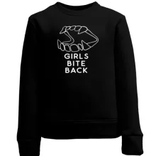 Дитячий світшот Girls bite back Дівчатка кусають у відповідь