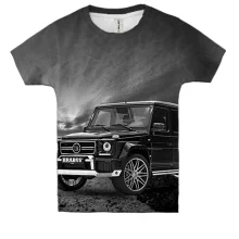 Детская 3D футболка Mercedes-Benz G (Гелендваген)