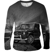 Мужской 3D лонгслив Mercedes-Benz G (Гелендваген)