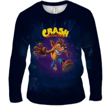 Мужской 3D лонгслив Crash Bandicoot (2)