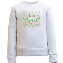 Дитячий світшот Hello April Квітень