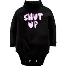 Детское боди с длинным рукавом Shut Up