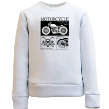 Дитячий світшот Motorcycle Black and White