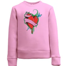 Детский свитшот с сердцем и стрелой