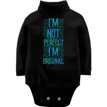 Детское боди с длинным рукавом I'm not perfect - I'm original