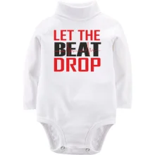 Детское боди с длинным рукавом с надписью "Let me beat drop"